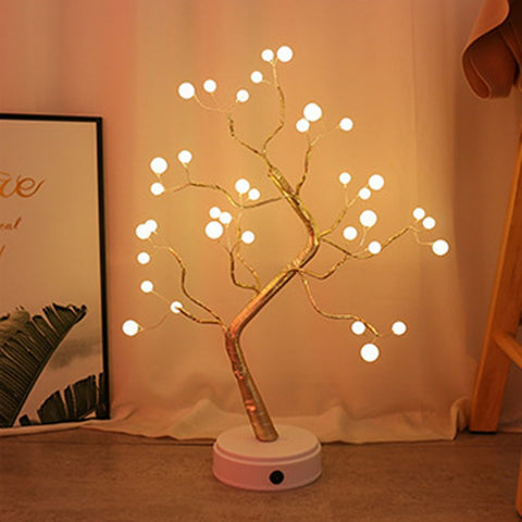 Image of LED Night Light Mini Tree Copper Wire.