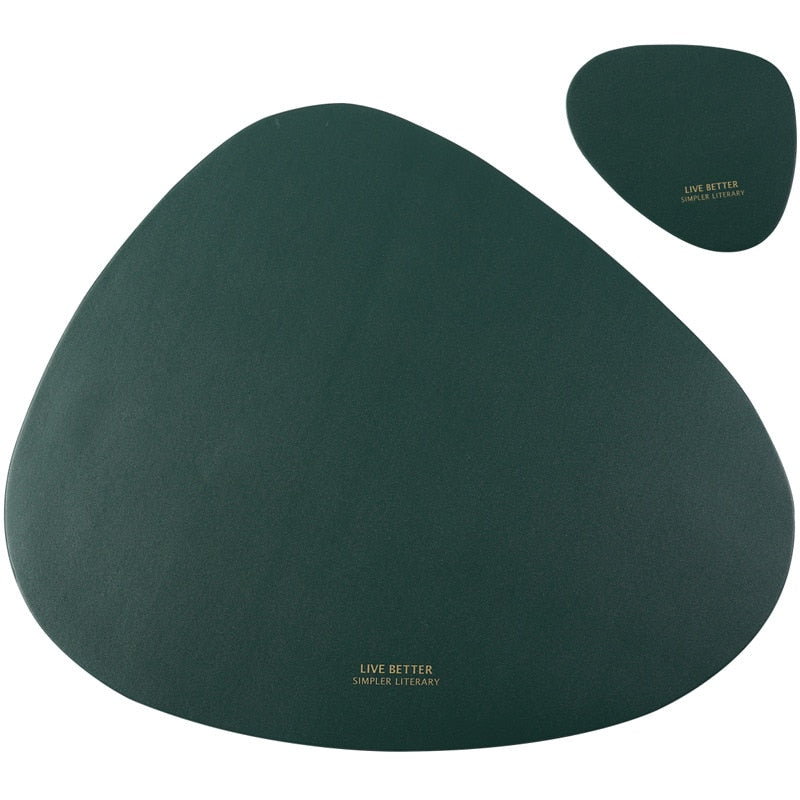Tableware Pad Placemat Table Mat  PU Leather.