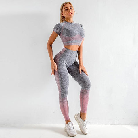 Image of Long Sleeve Ombre Legging set.