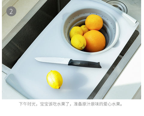 Image of Multi-Functional 3 in 1 Chopping Board.