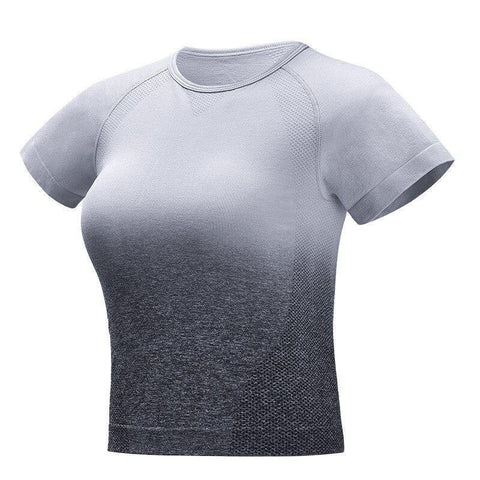 Image of Short Sleeve  Yoga Set For Fitness Leggings + Cropped shirts.