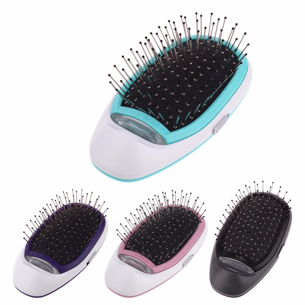 Portable Electric Ionic Hairbrush.