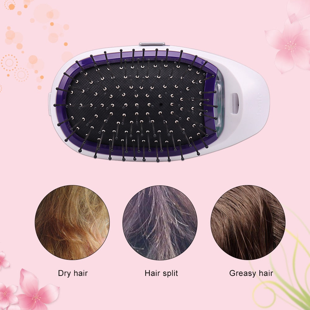 Portable Electric Ionic Hairbrush.