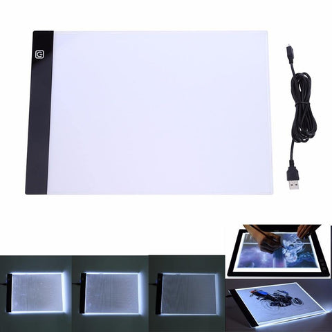 Image of LED Graphic Digital Drawing Tablet Aircraft A4 Copy Table LED Board.