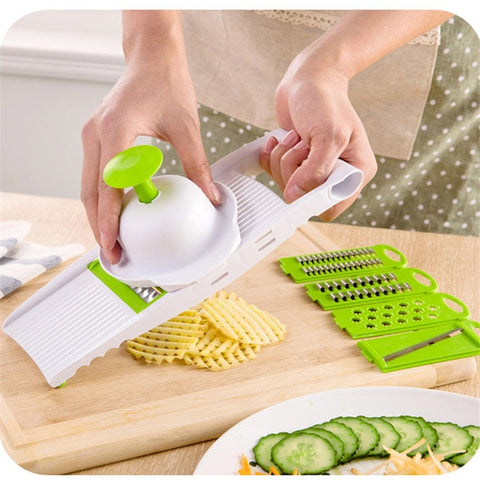 Image of Mandoline Slicer Vegetable Cutter with Stainless Steel Blade.