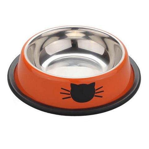 Image of Stainless Steel Anti-skid Dogs Cats Water Bowl.