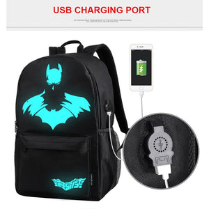 Anime Luminous USB Charge Backpack