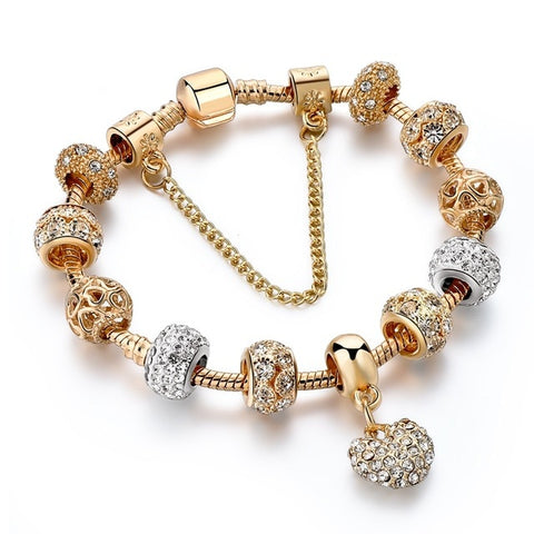 Image of Crystal Heart Charm Bracelets