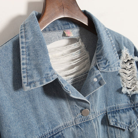 Image of Vintage Wash Water Denim Jacket.